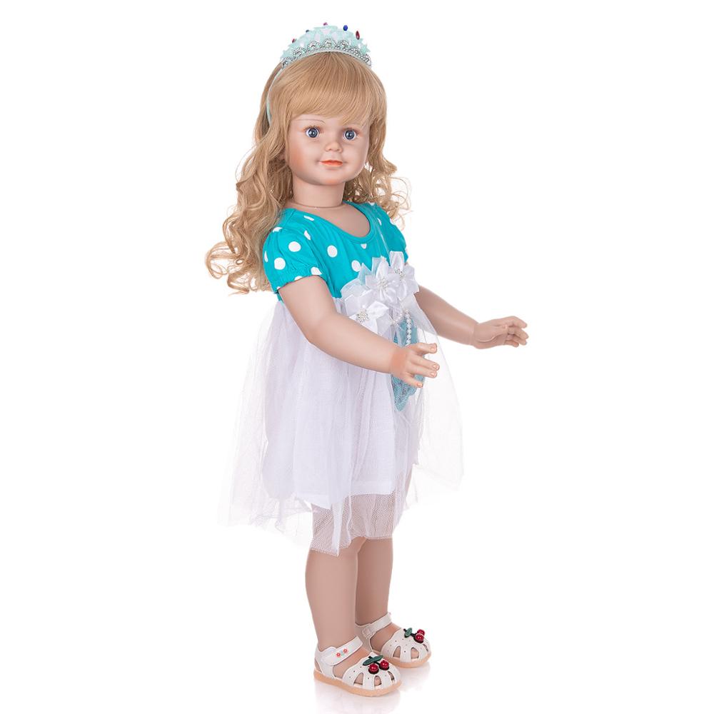 새로운 78cm 실리콘 비닐 Reborn 아기 인형 장난감 소녀를위한 절묘한 공주 유아 아기 아이 생일 선물 놀이 집 장난감 Bebe